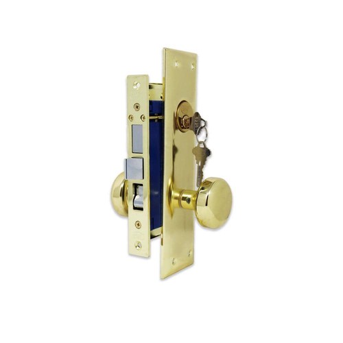 Premier lock brass mortise - lock,