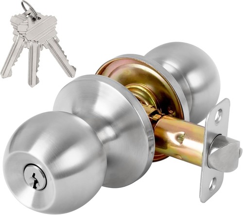 Keyed entry door knob with - entry,