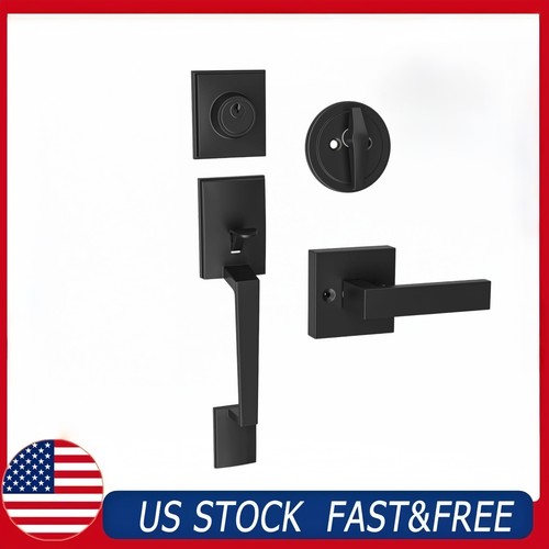 Front door handle set matte - door,
