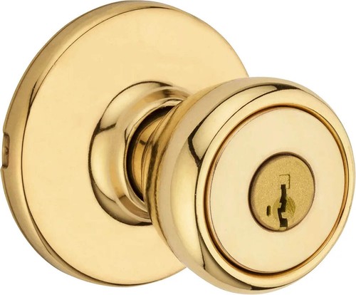 Polished brass entry door knob - polished,