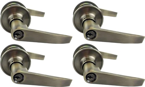 Entry door lever - lock, keyed