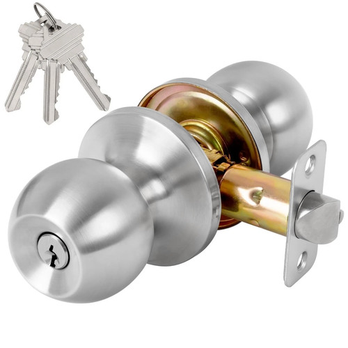 Keyed entry door - knob, with